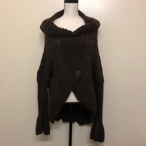 Circle cardigan with bell sleeves